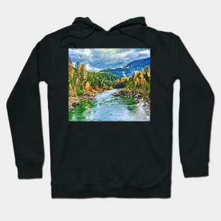 By The River Side (River In The Woods) Hoodie